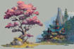 draw watercolor landscape concept art illustration