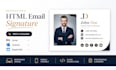 design a responsive clickable HTML email signature for gmail and outlook
