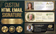 design a responsive HTML email signature for gmail and outlook