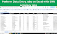 be your virtual assistant for data entry and admin work