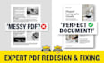 fix or redesign your PDF, ebook, book professionally