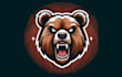 provide unique angry bear head mascot logo in one day