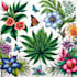 draw botanical and animal tattoo design