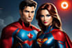 draw amazing couple superhero character