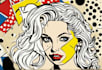 draw a retro pop art roy lichtenstein style