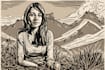 draw a custom portrait in linocut style