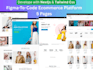 do frontend development in react html css js with framer animations website