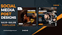design professional and eye catching social media posts