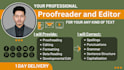 provide professional proofreading and editing