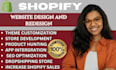 create shopify website design website redesign shopify dropshipping store design