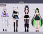 design and rig 2d vtuber model, live2d, anime vtuber, chibi using vtube studio