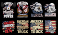 create american t shirt design within 12 hours