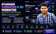 develop stunning react websites with gsap animations and threejs effects