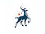 design an creative unique sheep, deer logo