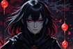 draw dark anime style art illustration