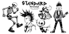 draw or branding simple punk illustration and design