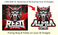 fix ai images, fixing text and flaws, removing background less in 24hours