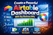 build airtable dashboards and KPI reporting systems