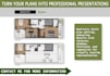 redraw and enhance 2d floor plans