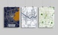 design a custom city map poster of any city in 24 hours