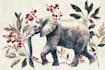 draw an animal and botanical illustration