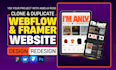 duplicate website to webflow website, webflow expert, figma to webflow