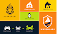 do professional modern minimalist business logo design