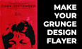 make your grunge design flayer or poster