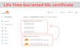 install lifetime SSL certificate and https configuration