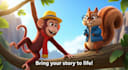 create an ai animated 3d cartoon for your story or poem