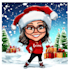 draw unique christmas cartoon caricature