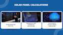 do solar panel calculations and analysis
