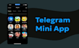 create playable telegram mini game, telegram mini app, telegram mini bot,