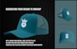 design custom 3d hats, caps, beanes mockups with techpack