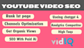 do best youtube video seo and optimize your  channel