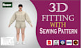 make sewing pattern with 3d fitting turntable image