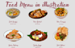 create food and drink illustrations