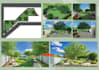 design park, garden, pool, patio, backyard landscape 2d 3d