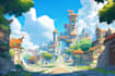design 2d game concept art background and environment