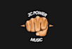 design highest level power music logo