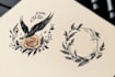 create small, minimalistic, ornamental fine line tattoo