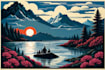 create a linocut illustration