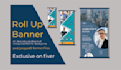 do design roll up banners  and retractable banners