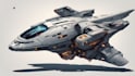 design spaceship, sci fi illustration and sci fi art