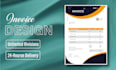 design customize invoice and template