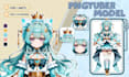 design custom anime pngtuber model for streaming on twitch or youtube
