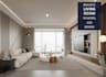 do living room interior design and 3d rendering