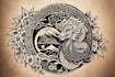 do a tattoo design in japanese style