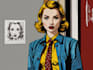 draw a retro pop art roy lichtenstein style