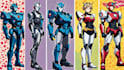 draw detail mecha robot character concept for you